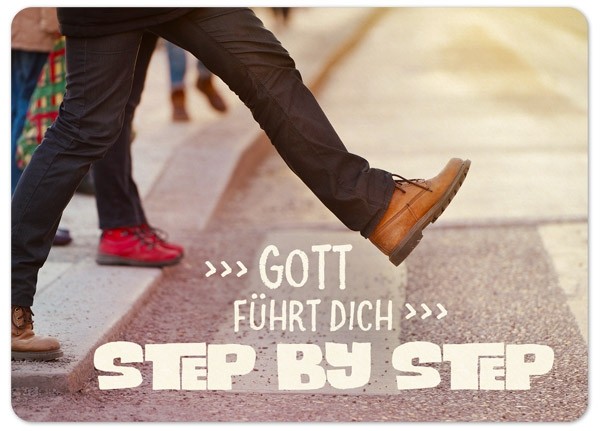 Postkarte "Big Blessing - Step by step"