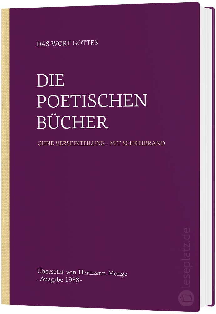 Menge 1938 - Altes Testament "Die poetischen Bücher"