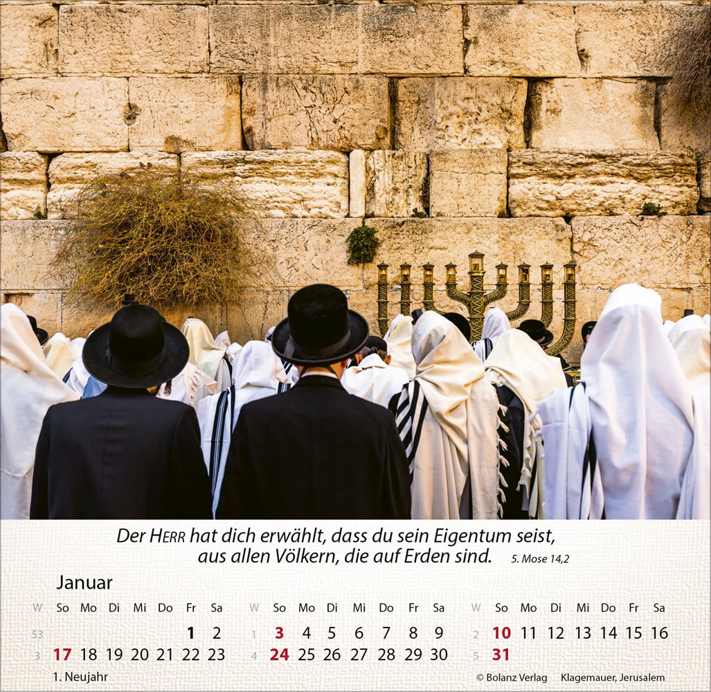 Israel Shalom 2027 - Tischkalender