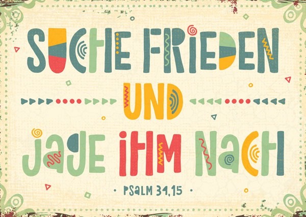 15-1278 Postkarte "Jahreslosung 2019 (Vintage)"