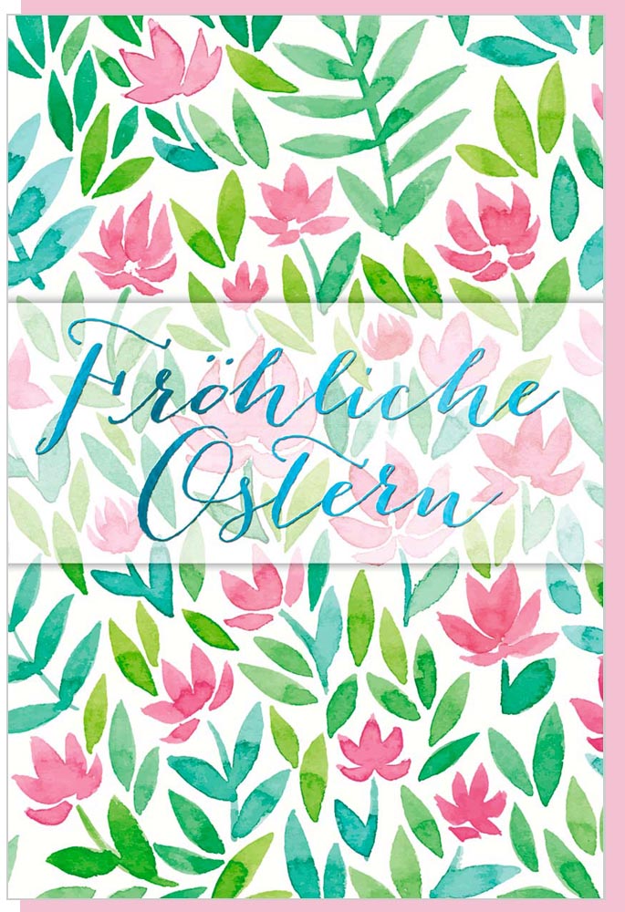 Faltkarte "Fröhliche Ostern"