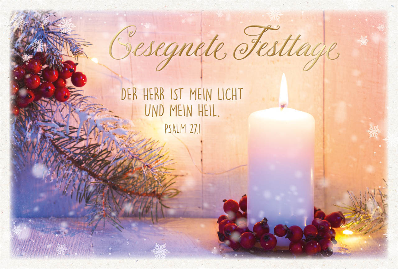 Postkarte "Der HERR ist mein Licht"