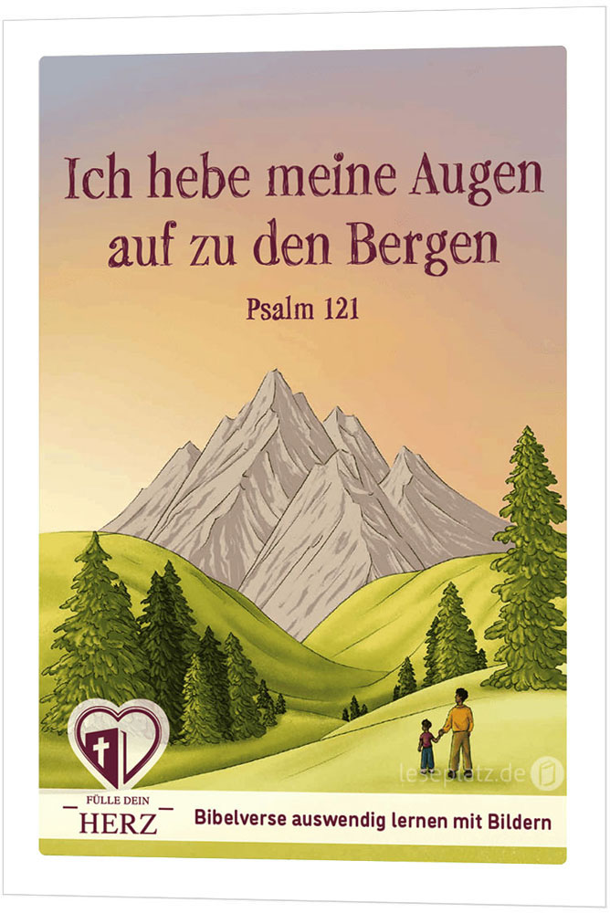 Bibelvers Poster - Psalm 121