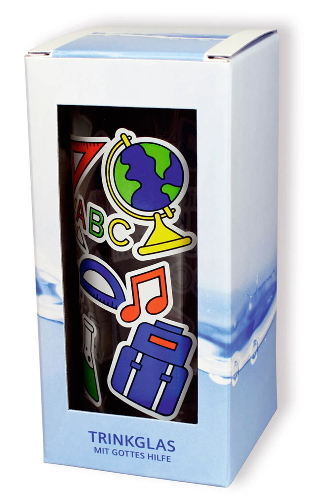 974992-Trinkglas-2 Trinkglas "Mit Gottes Hilfe ..."