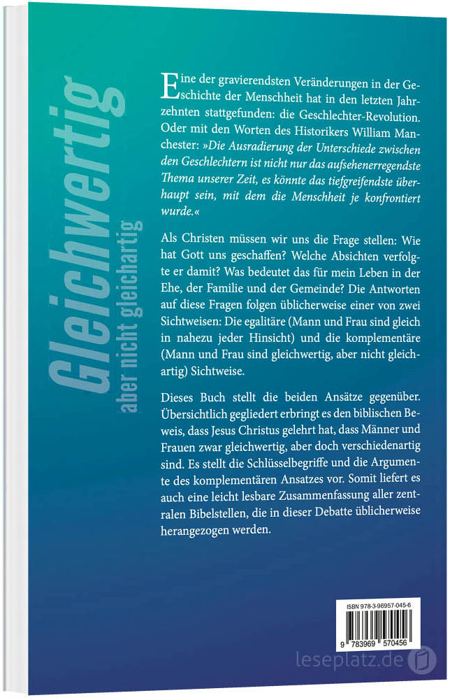 Gleichwertig, aber nicht gleichartig