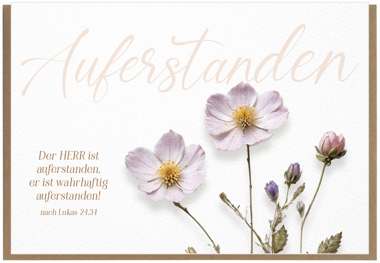Faltkarte "Auferstanden"