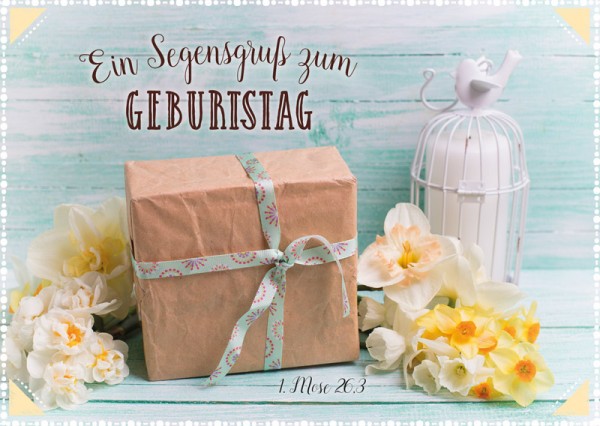 Postkarte "Segensgruß / Päckchen"