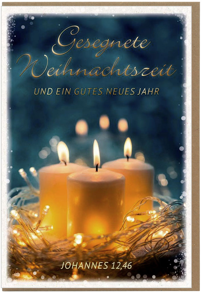 Faltkarte "Gesegnete Weihnachten"