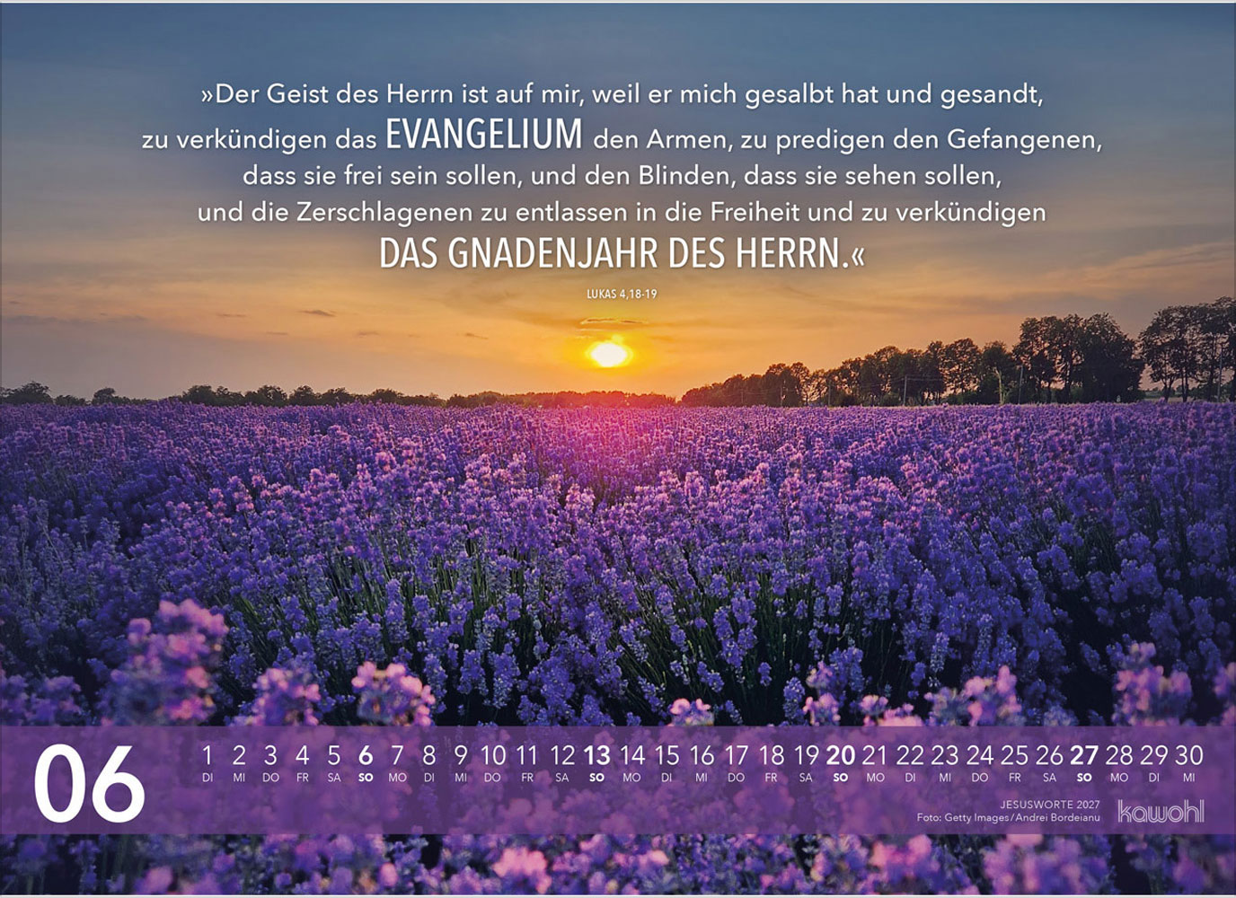 Jesus Worte 2027 - Wandkalender