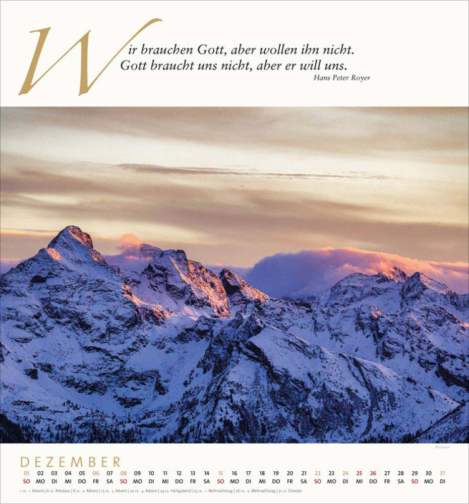 Der Bergkalender 2024 - Wandkalender