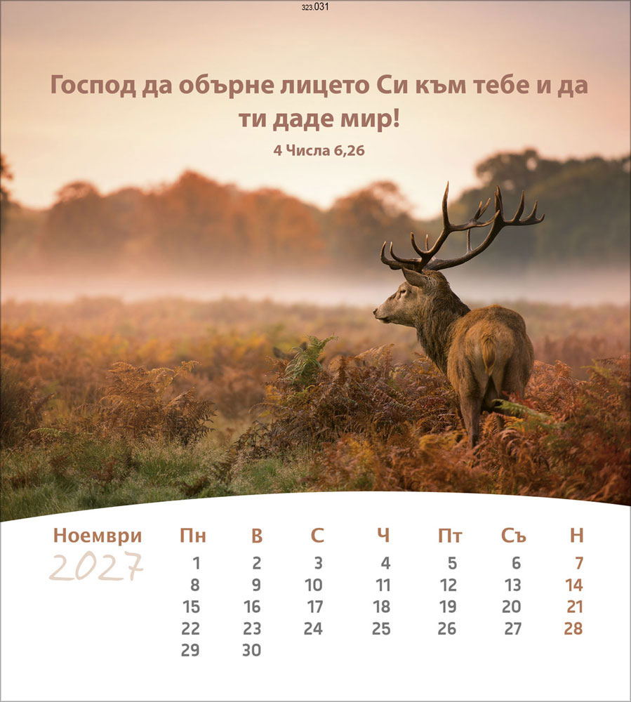 Leben für Dich 2027 - Verteilkalender (Bulgarisch)