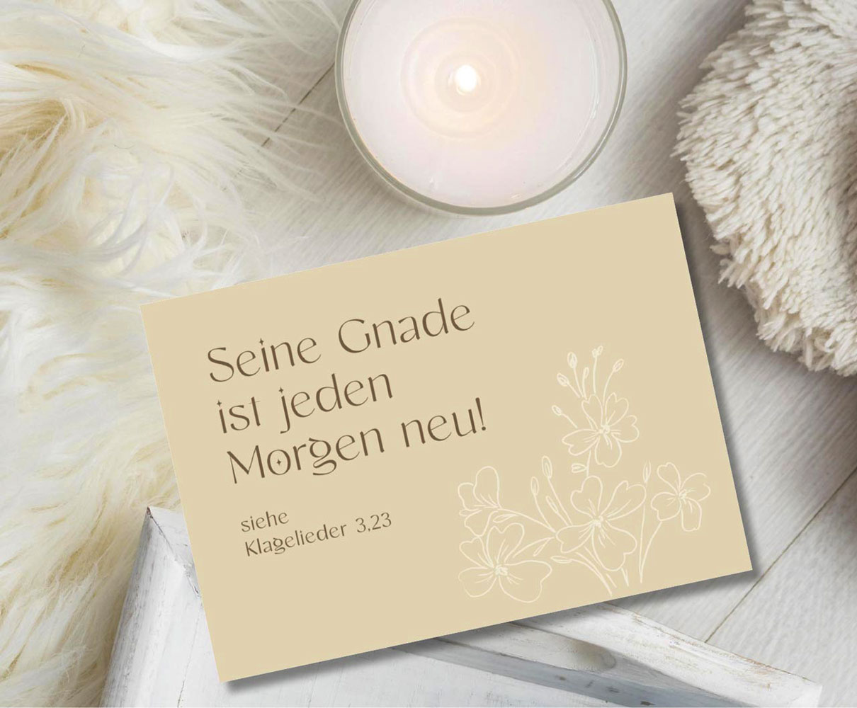 Postkarte "Seine Gnade"