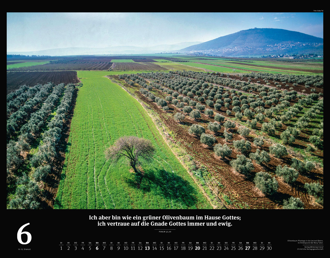 Israel 2027 - Wandkalender (Schwarz)