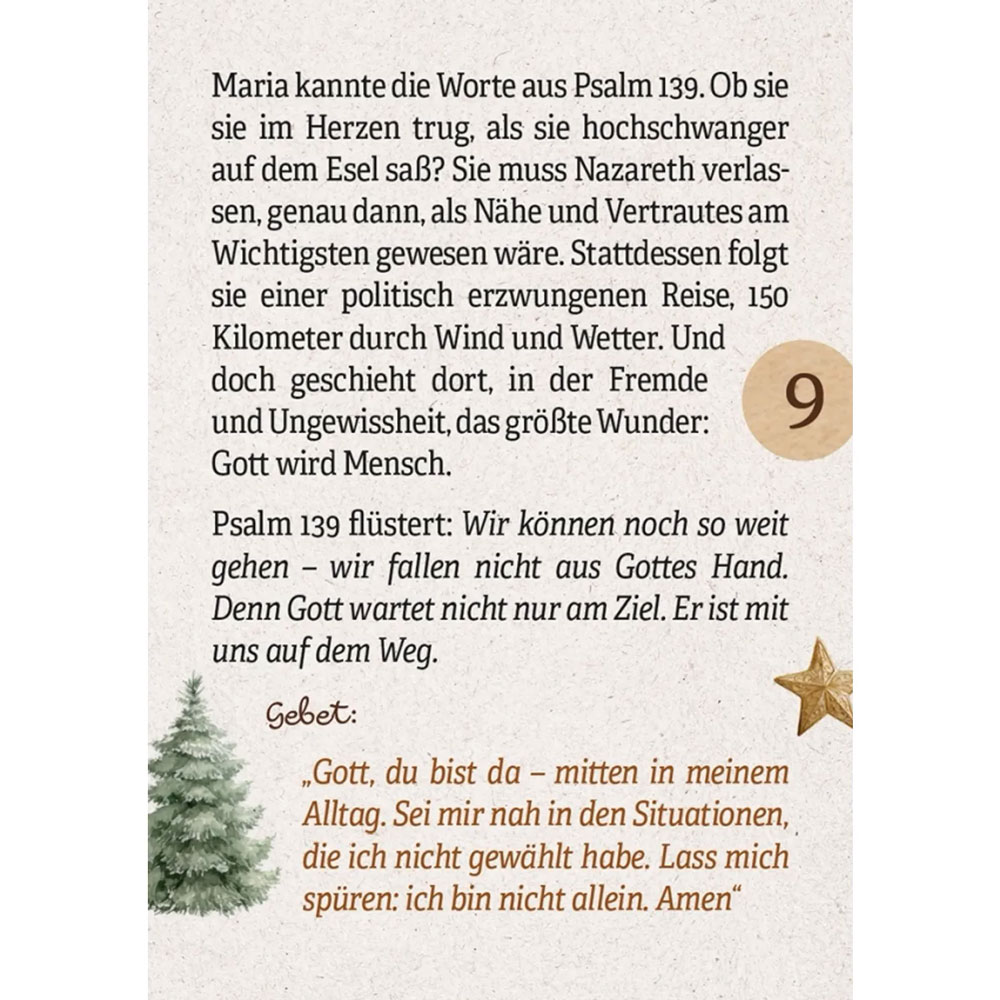 24 Herzenswege zur Krippe mit Psalm 139 - Adventskalender