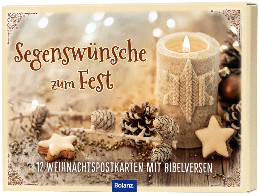 Postkartenbox "Segenswünsche zum Fest"