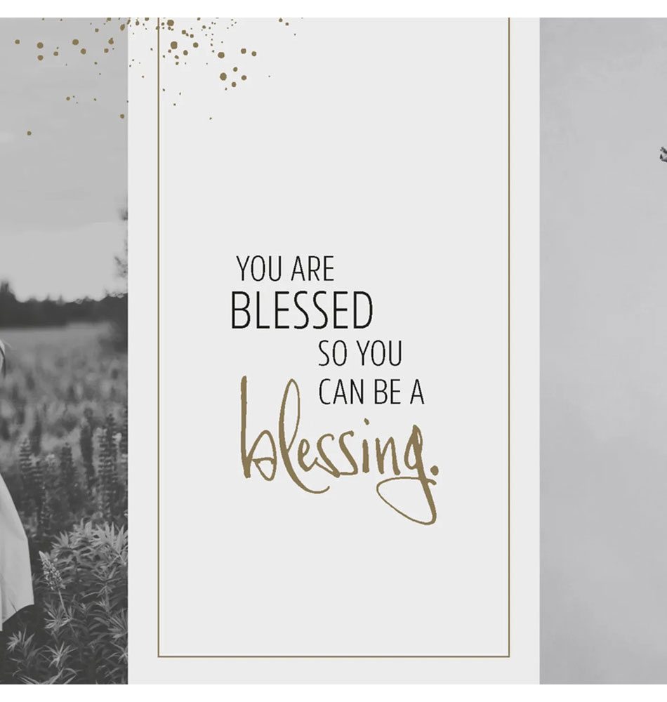 Blessing upon blessing - Dreiklang-Aufstellbuch