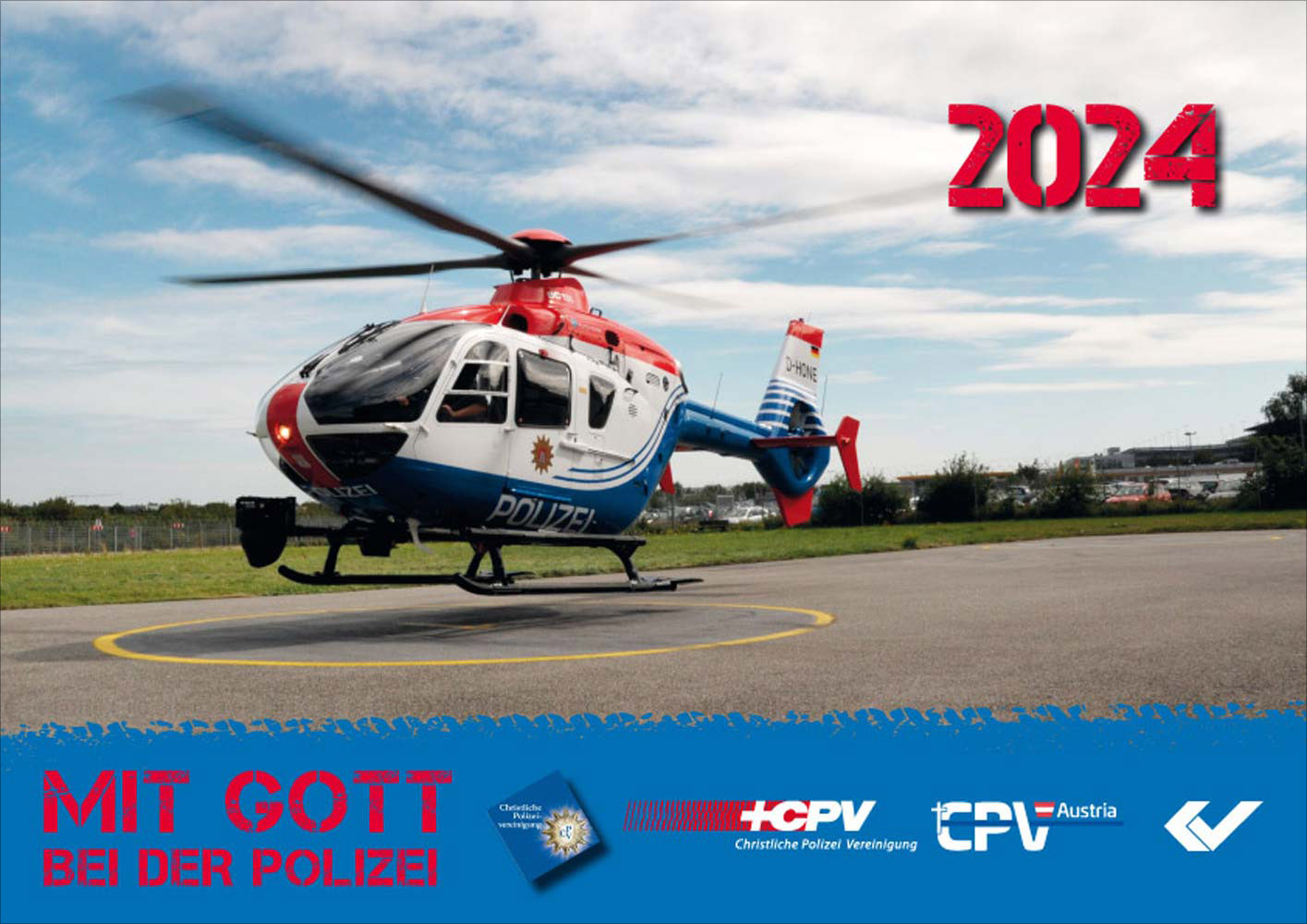 Mit Gott bei der Polizei 2024 - Wandkalender