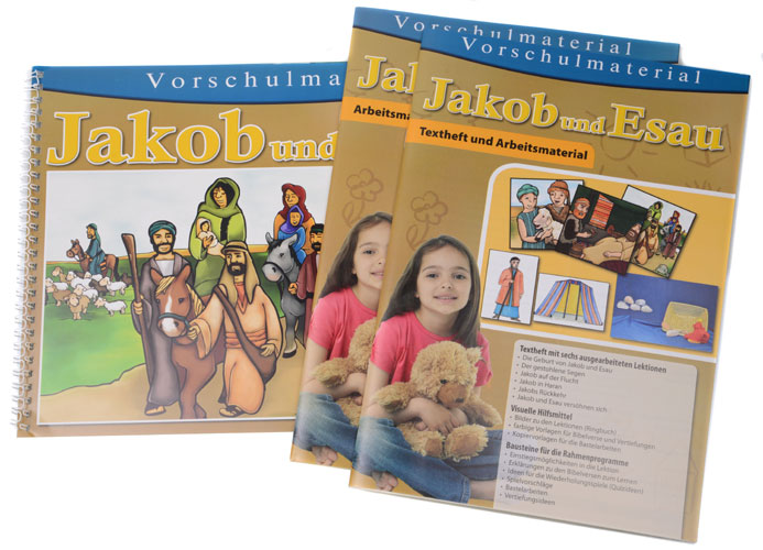 Jakob und Esau Textheft / Arbeitsmaterial / Ringbuch mit 30 Bildern inkl. CD-ROM mit Text und Vorlag