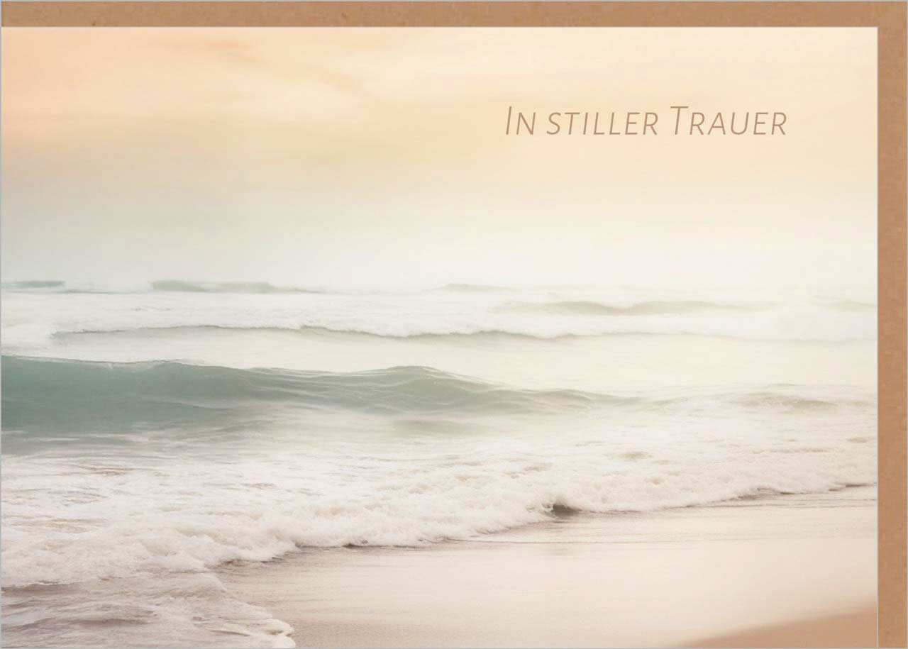 Faltkarte "In stiller Trauer"