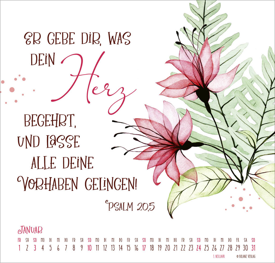 Gesegnet Tag für Tag 2027 - Wandkalender