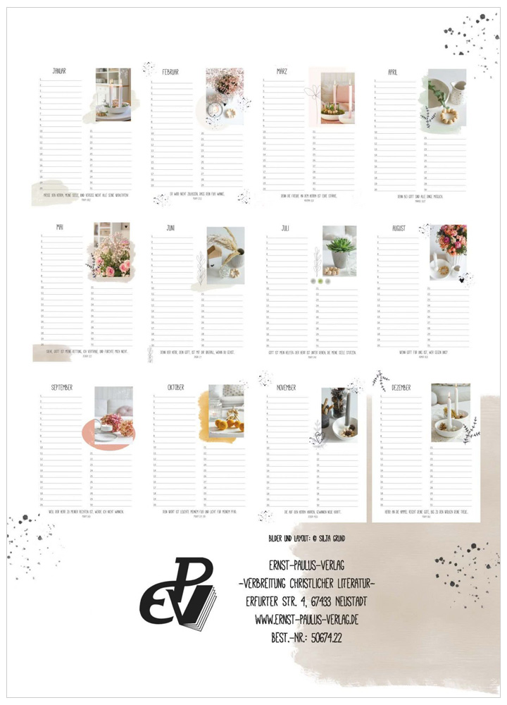 Geburtstagskalender - immerwährend