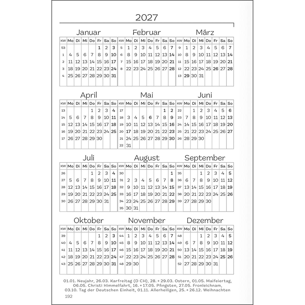 Terminkalender - Jahreslosung 2026