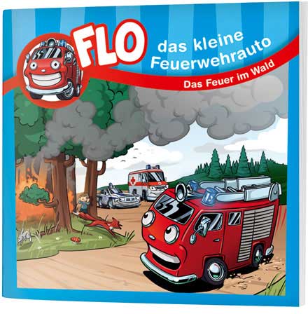 Flo, das kleine Feuerwehrauto - Mini-Buch "Das Feuer im Wald"