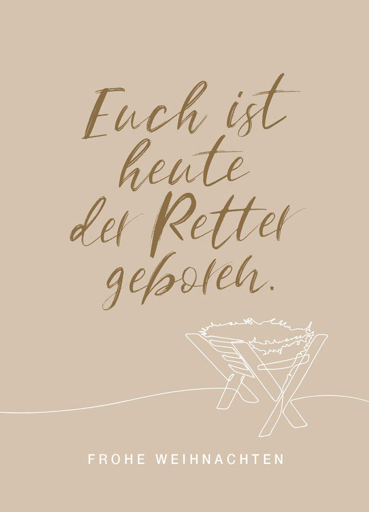 Postkarte "Frohe Weihnachten" (Retter)