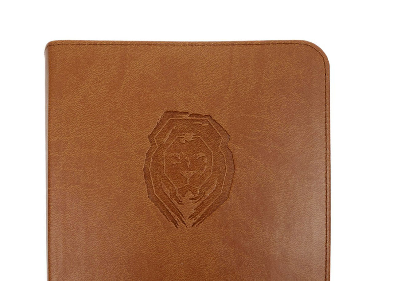 NeÜ - Standardausgabe Kunstleder braun "Motiv Life Lion"