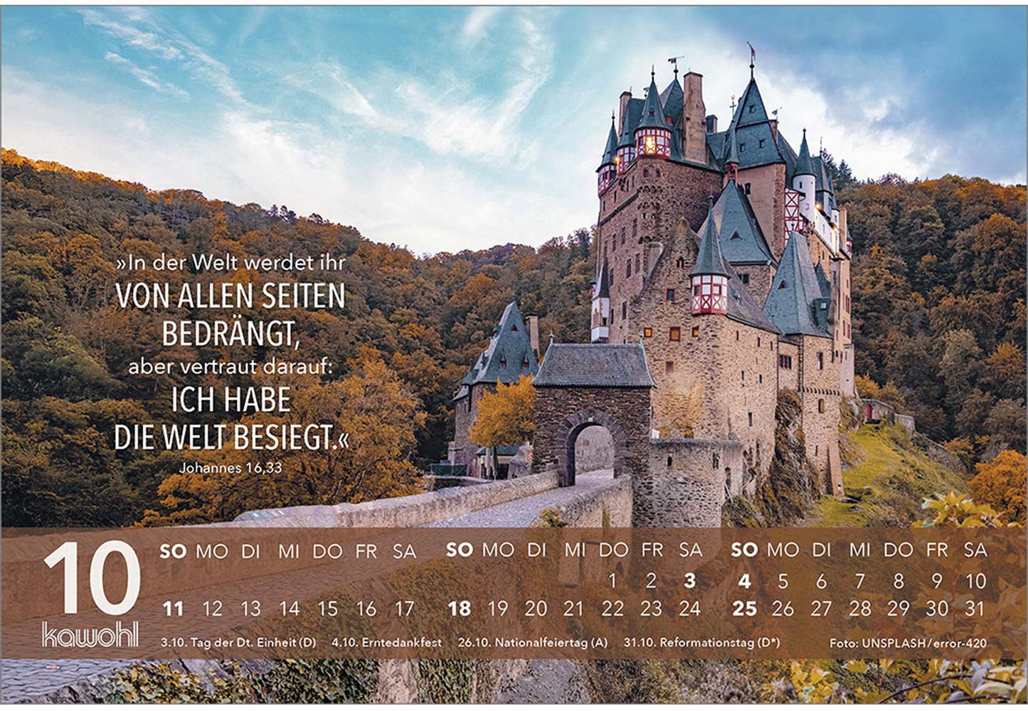 Jesus Zitate 2026 - Aufstellkalender