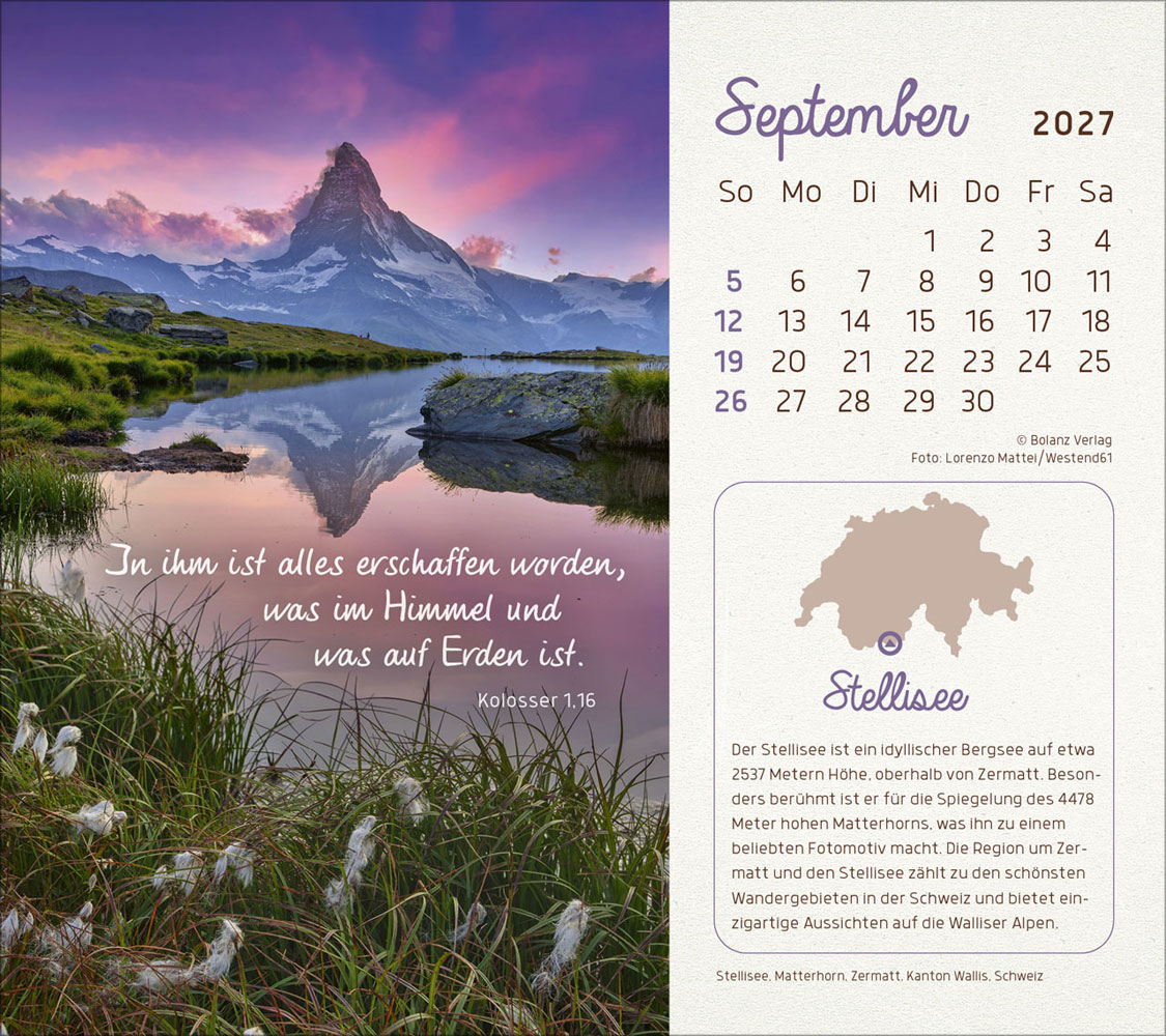 Faszinierende Schöpfung 2027 - Postkartenkalender
