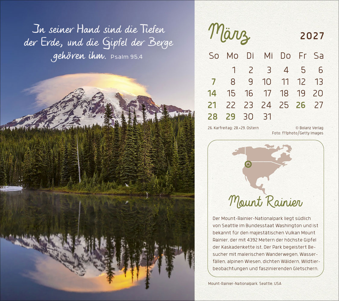 Faszinierende Schöpfung 2027 - Postkartenkalender