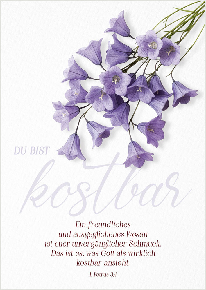 Postkarte "Du bist kostbar"