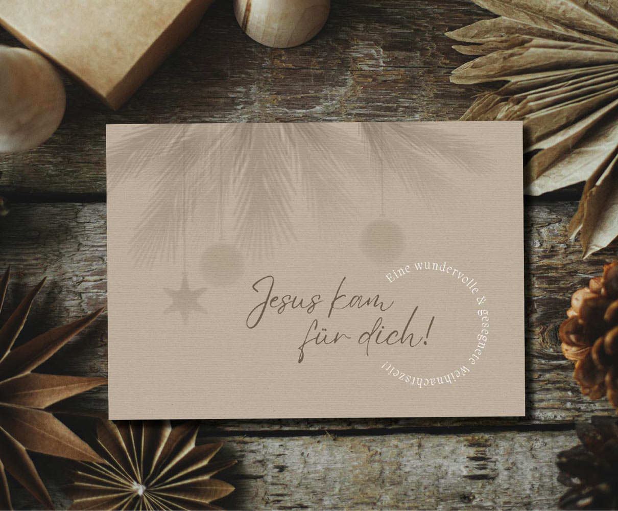 Postkarte "Jesus kam für dich!"