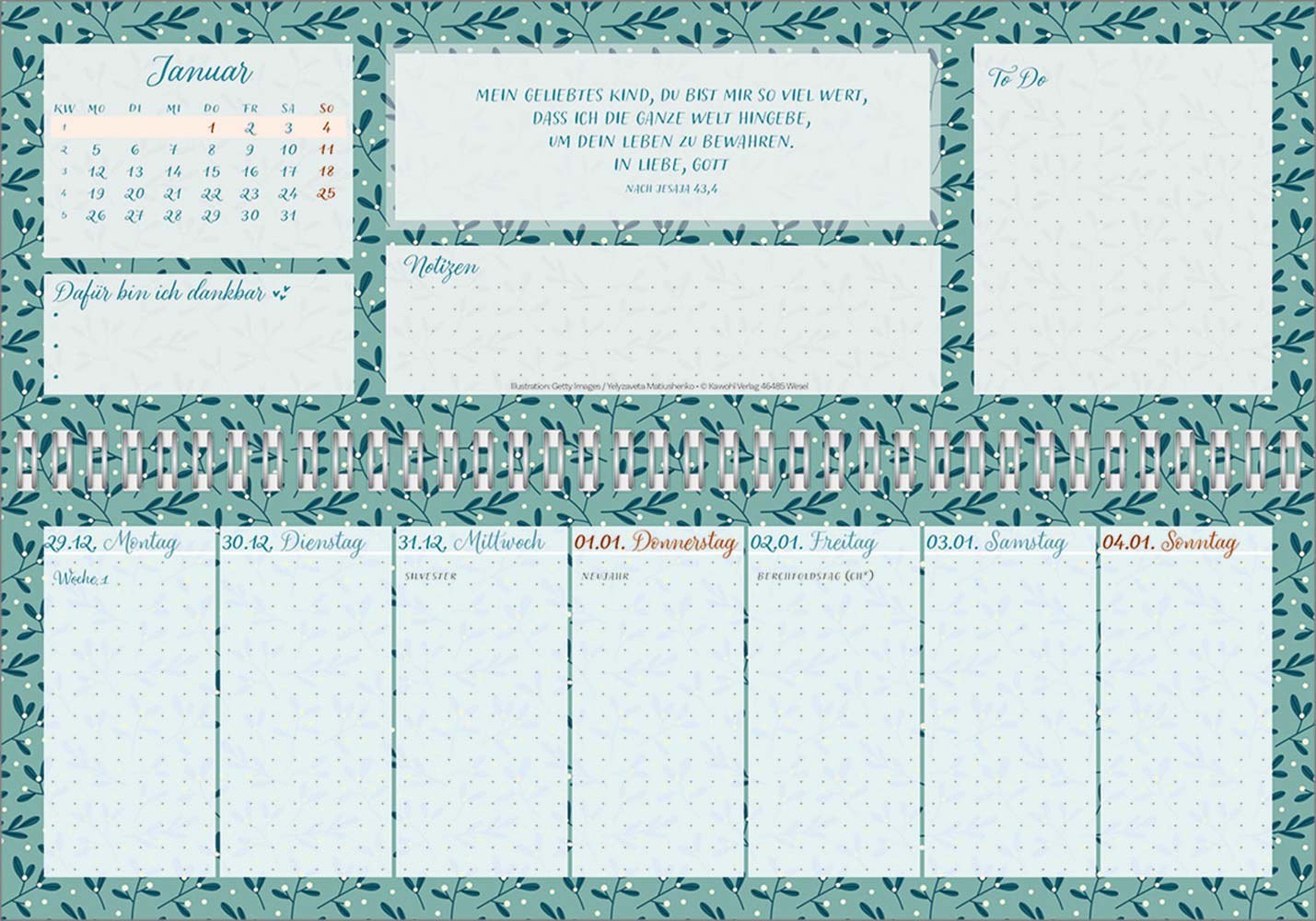 Meine fröhlich-bunte Segenswoche 2026 - Wochen-Tischkalender Meine fröhlich-bunte Segenswoche 2026 - Wochen-Tischkalender