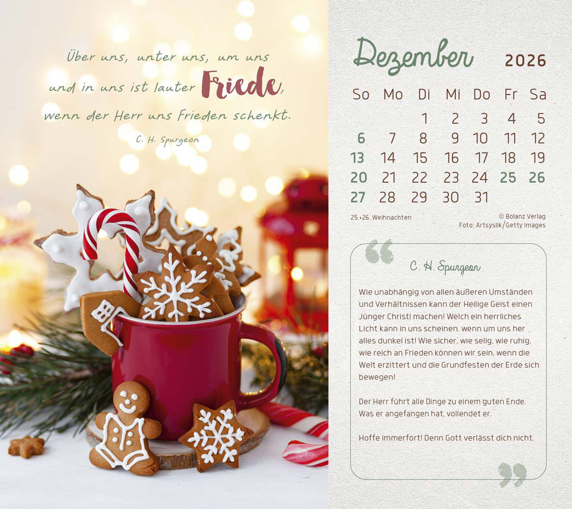 Mit Seiner Kraft 2026 - Postkartenkalender
