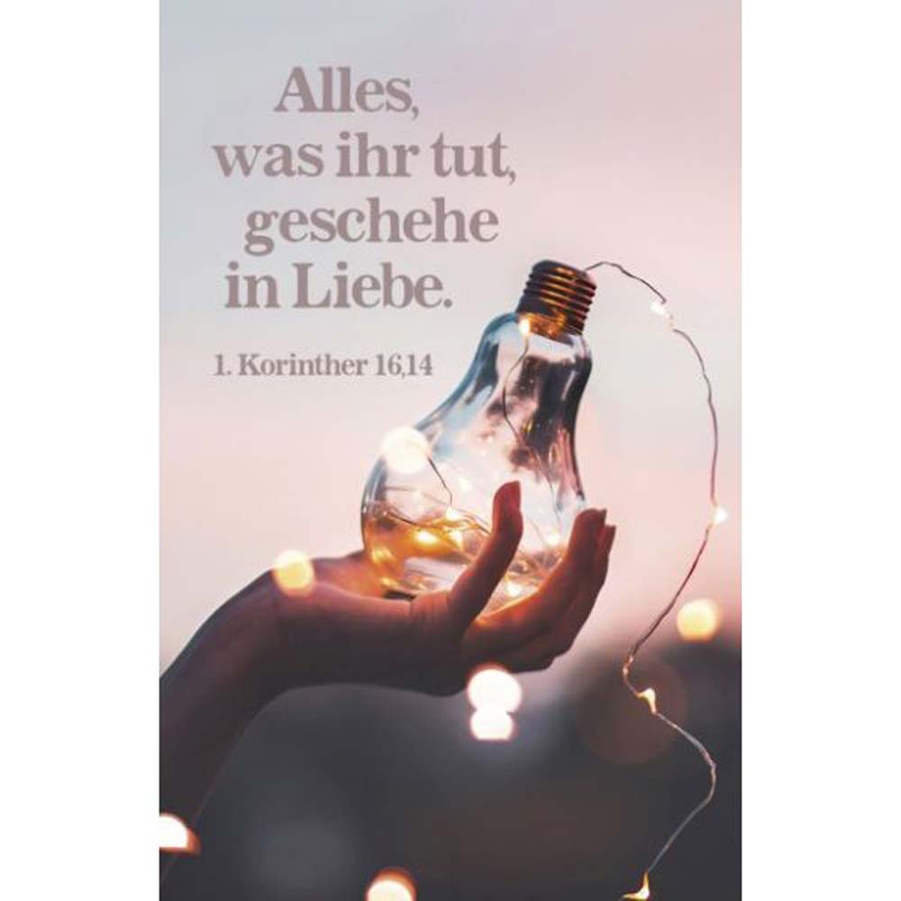Kalenderkärtchen 2024 '' Glühbirne "