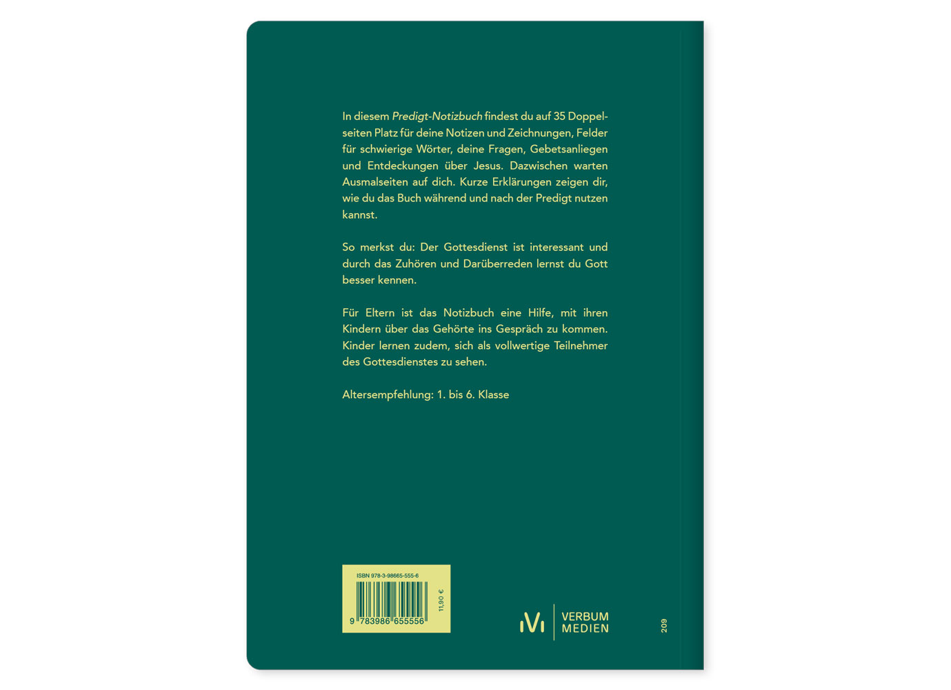 Predigt-Notizbuch für Kinder