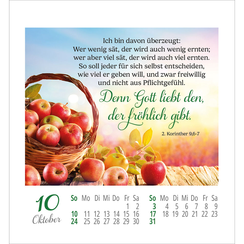 Lieblingsworte umgeben dich 2027 - Aufkleber-Kalender