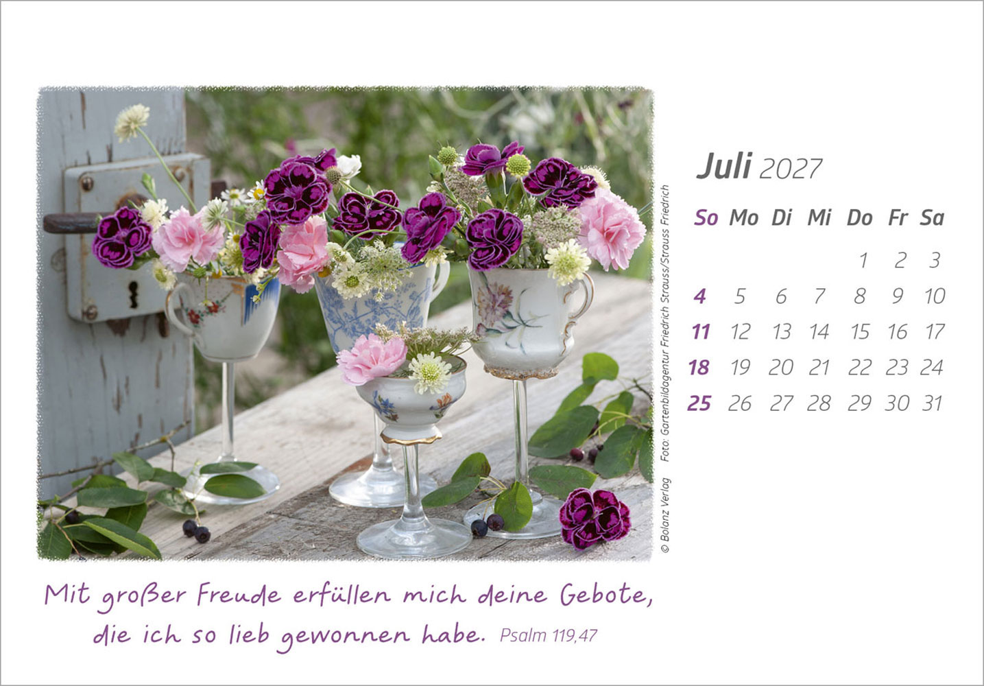 Die Güte Gottes preisen 2027 - Aufstellkalender