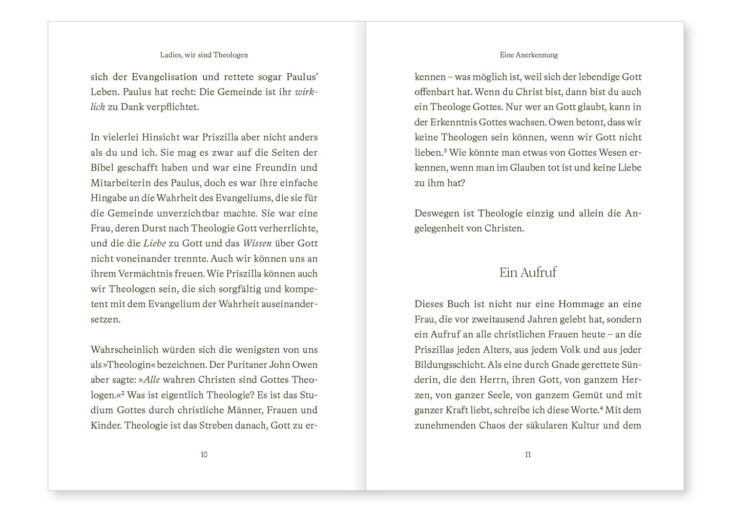 Ladies, wir sind Theologen!