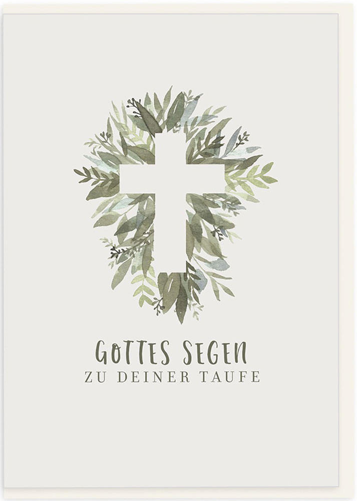 Faltkarte "Gottes Segen zu deiner Taufe"