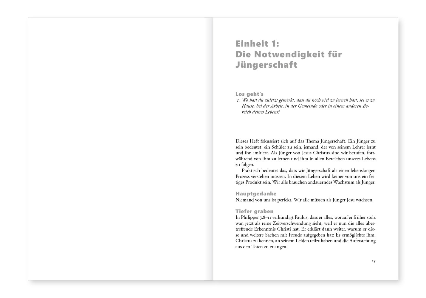 Einander anspornen: Jüngerschaft