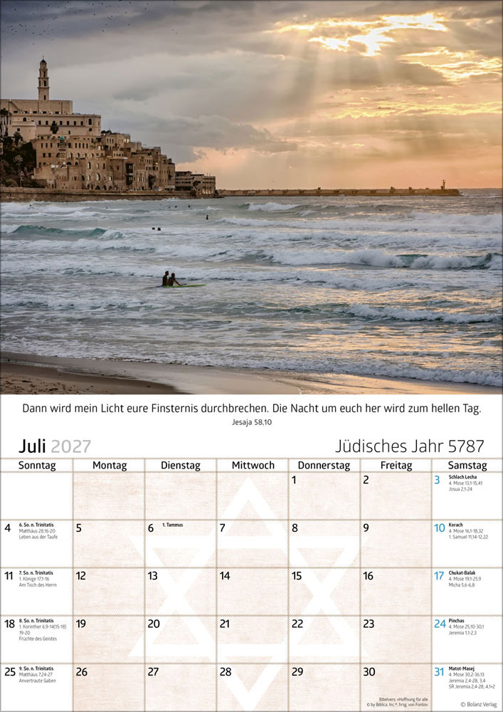 Israel 2027 - Posterkalender