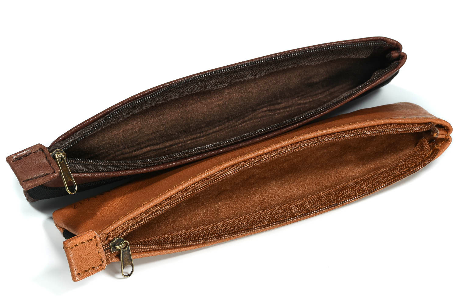 Leder-Stifte-Mäppchen "Agadir" hellbraun Leder-Stifte-Mäppchen "Agadir" hellbraun