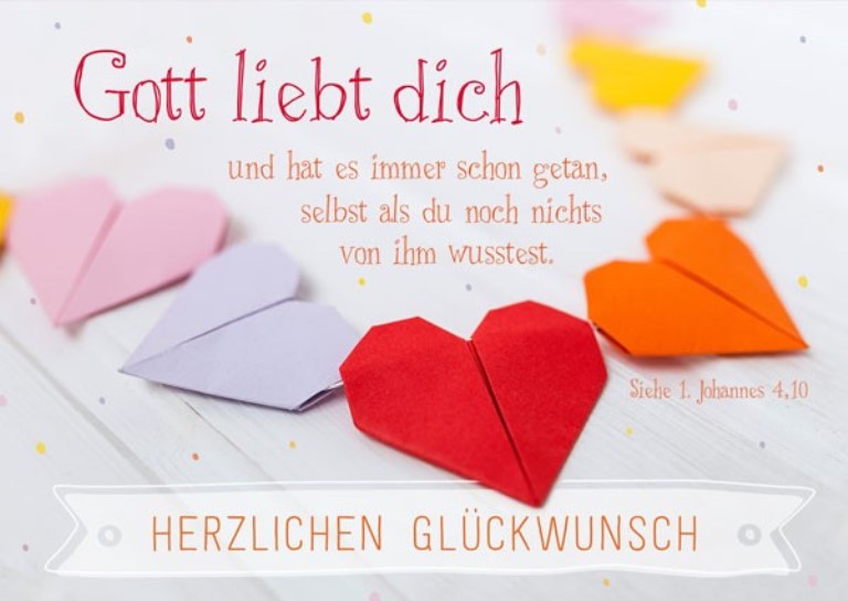 Postkarte "Gott liebt dich"