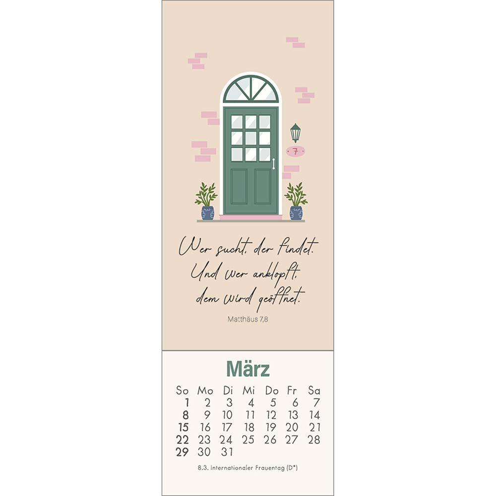 Mein wundervoller Lesezeichenkalender 2026