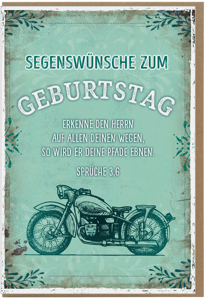 179712404_FK-Geburtstag Faltkarte "Segenswünsche zum Geburtstag"