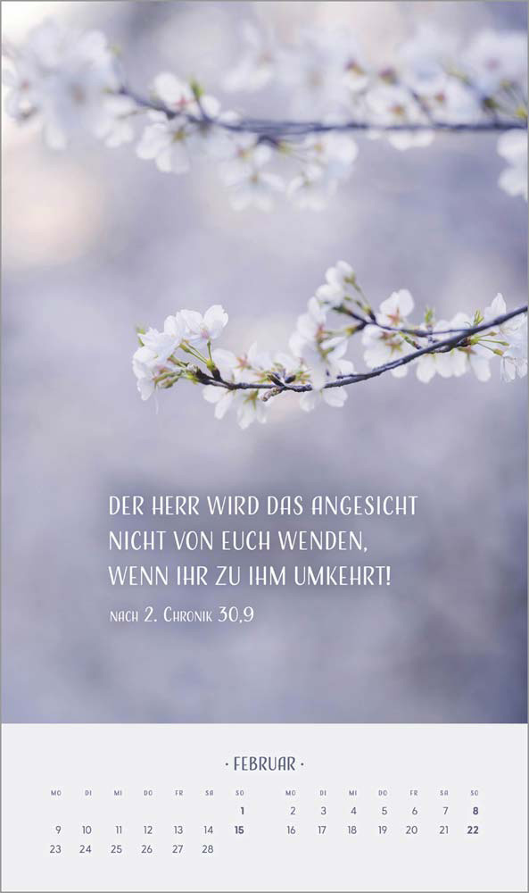 Zarte Blumengrüße 2026 - Wandkalender