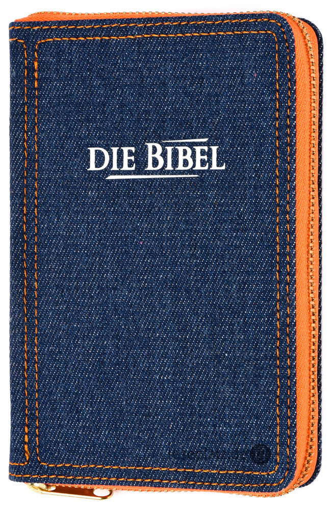 Elberfelder 2003 - Pocketausgabe / Jeans / Reißverschluss